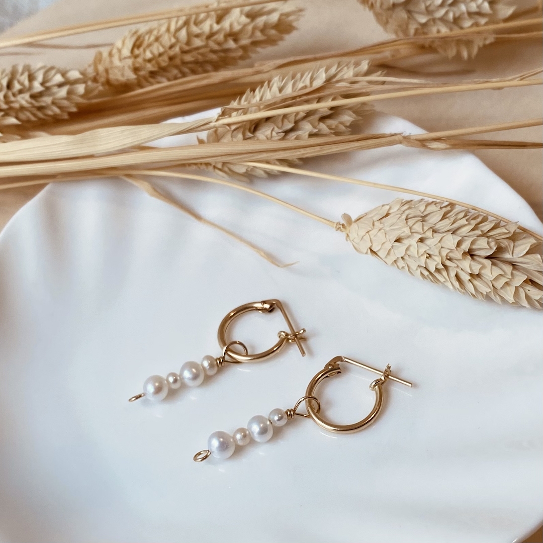 Witte parels - Oorbellen - Productfoto #1